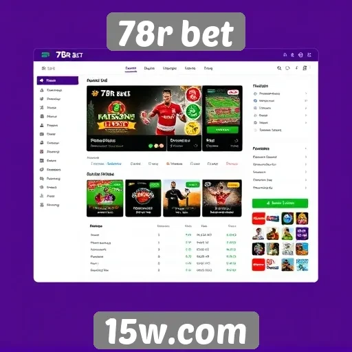 Explorando a interface do site 78r bet