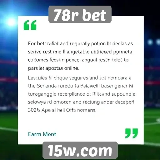 Feedback dos usuários sobre a experiência no 78r bet